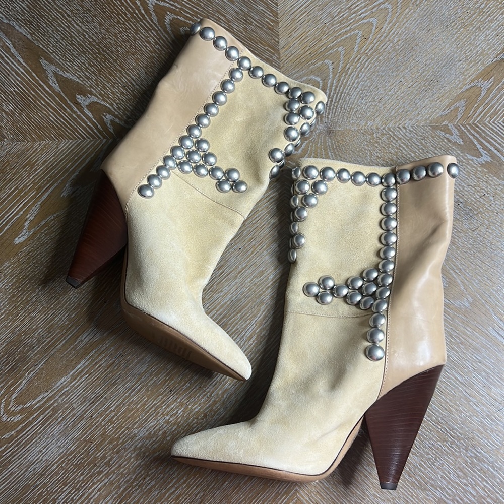 ISABEL MARANT Ankle Studded Boots 36